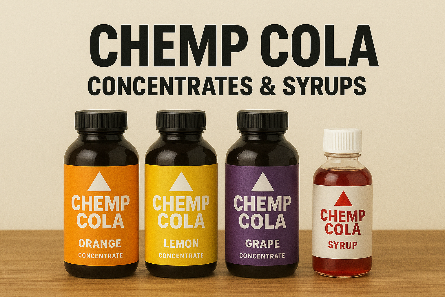 Chemp Cola concentrates and syrups concept